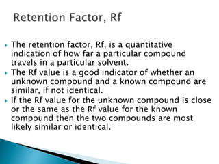 Retension Factor Chromatography | PPT