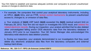 Data Integrity II - Chromatography data system (CDS) in Pharma | PDF