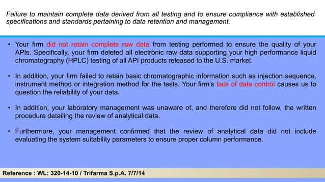 Data Integrity II - Chromatography data system (CDS) in Pharma | PDF ...