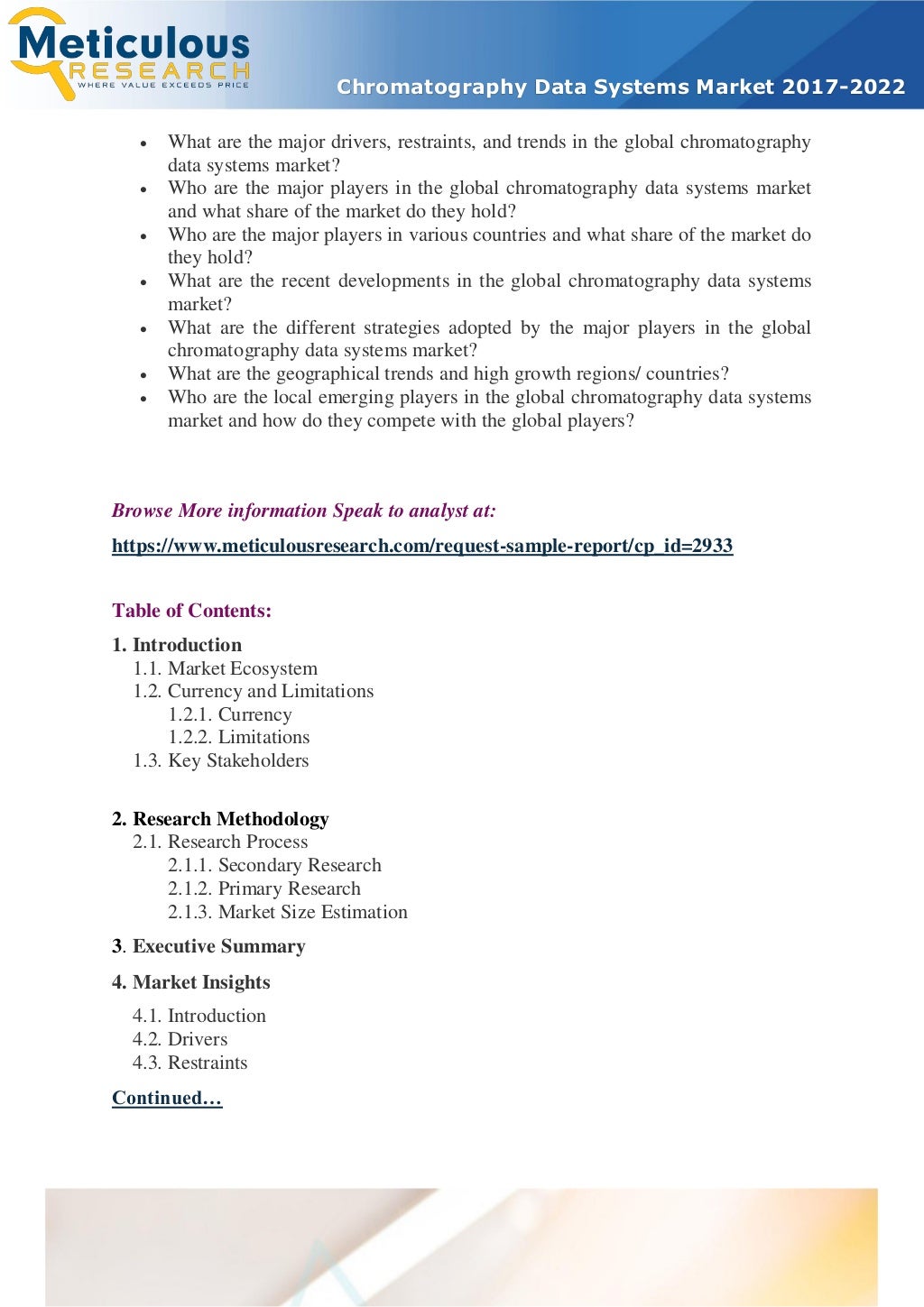 Chromatography Data Systems Market To Reach USD 417.4 Million By 2022