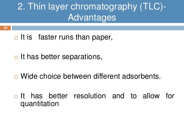 Difference between thin layer chromatography and column chromatography