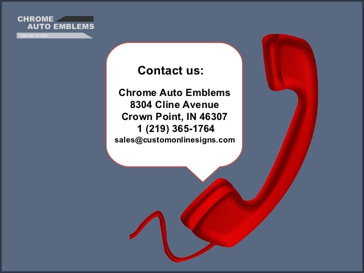 Chrome Auto Emblems Largest Selection of Car Emblems and Chrome Letters on the !