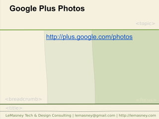 Google Plus Photos
http://plus.google.com/photos
 