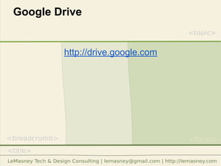 Google Drive
http://drive.google.com
 