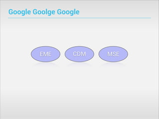 Google Goolge Google

EME

CDM

MSE

 