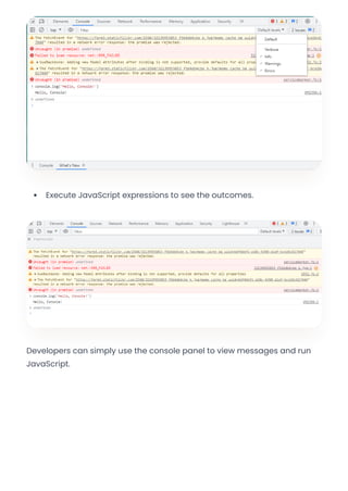 Chrome Developer Tools - Pro Tips & Tricks | PDF