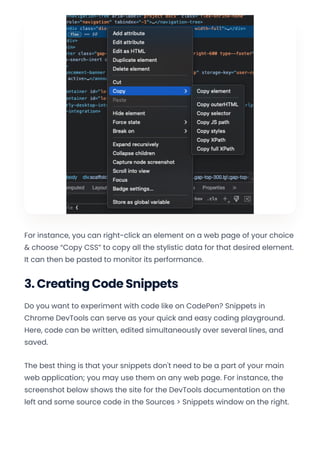 Chrome Developer Tools - Pro Tips & Tricks | PDF