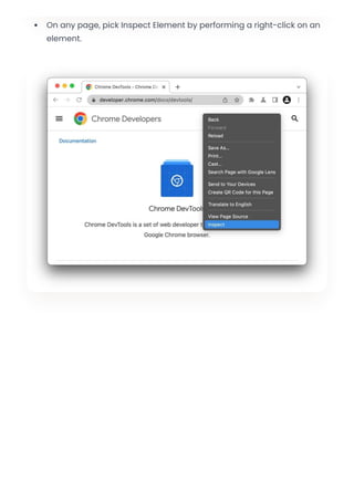 Chrome Developer Tools - Pro Tips & Tricks | PDF