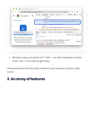 Chrome Developer Tools - Pro Tips & Tricks | PDF