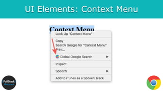 UI Elements: Context Menu
 