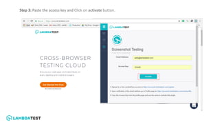 Easy Cross Browser Testing with LambdaTest Screenshots Chrome Extension ...