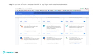 Easy Cross Browser Testing with LambdaTest Screenshots Chrome Extension ...