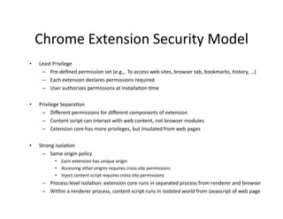 Chrome extensions threat analysis and countermeasures | PDF