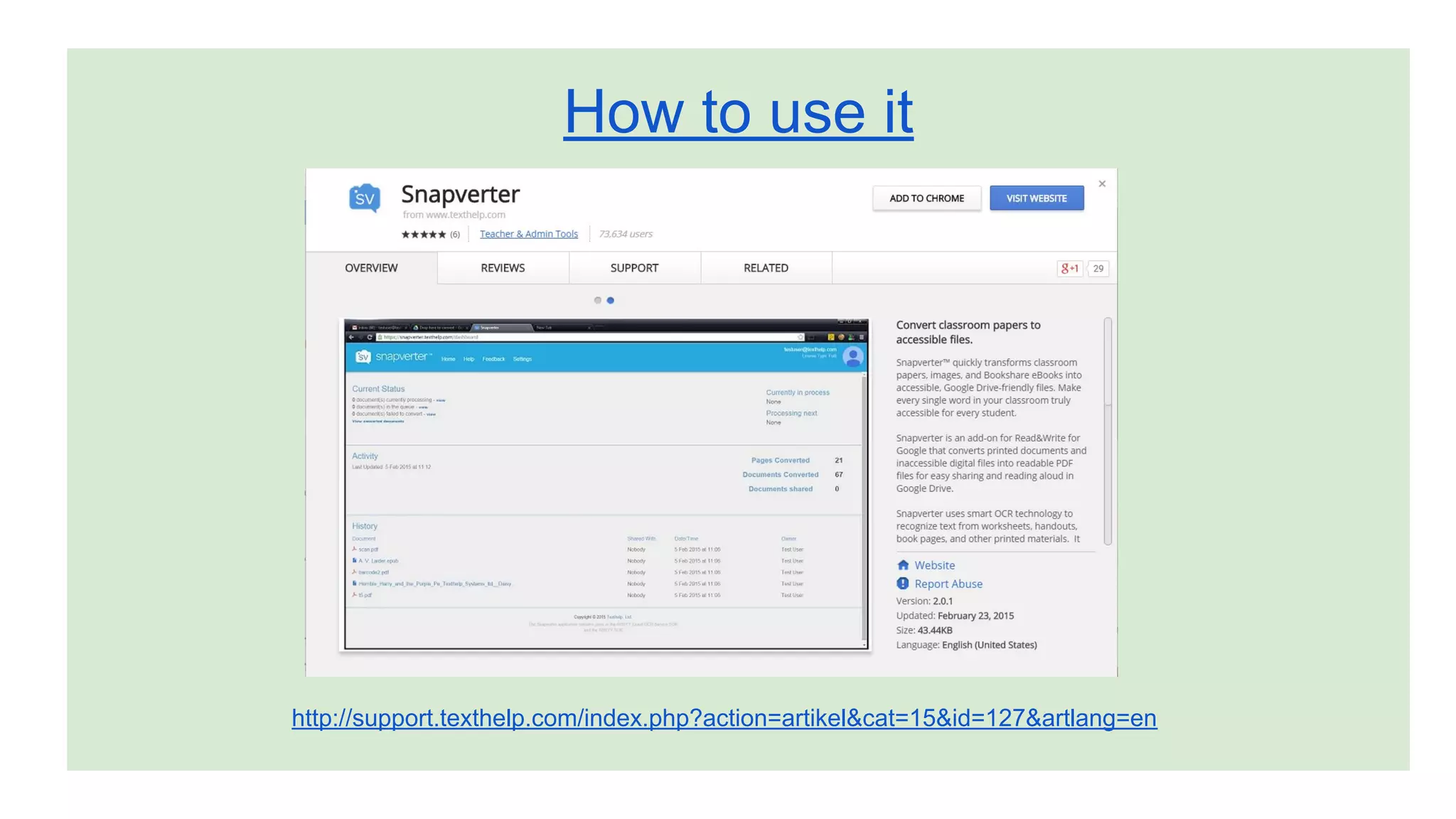 How to use it
http://support.texthelp.com/index.php?action=artikel&cat=15&id=127&artlang=en
 