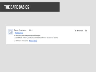 THE BARE BASICS
 