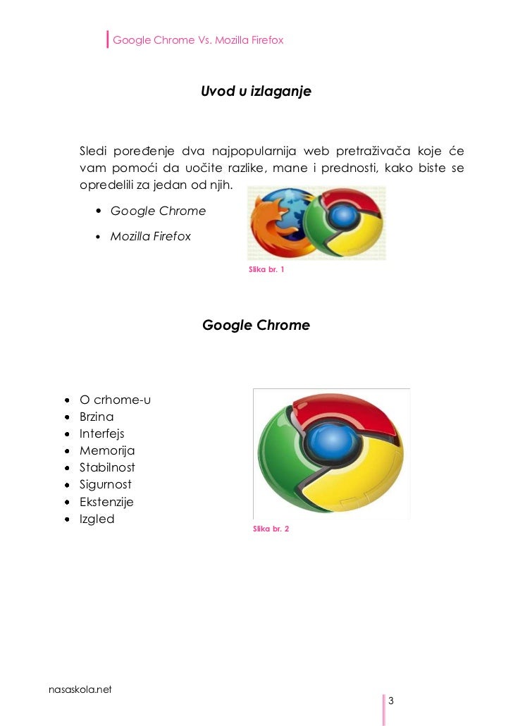 Google chrome v firefox for mac