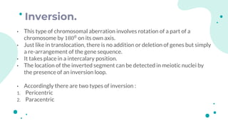 Chromosomal aberrations (structural)