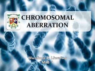 CHROMOSOMAL
ABERRATION
 