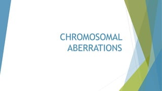 CHROMOSOMAL
ABERRATIONS
 