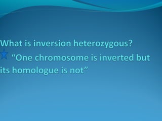 Chromosomal abnormalties