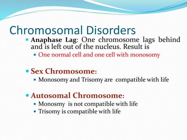 chromosomal disorders and its type and sign symptoms | PPT