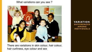 VARIATION-
D I F F E R E N C E S
A M O N G
I N D I V I D UA L S
 