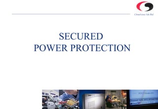 Slide  10/19/11 SECURED  POWER PROTECTION 