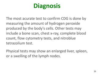 Lab Test Ccg Chronic Granulomatous disease | PPTX