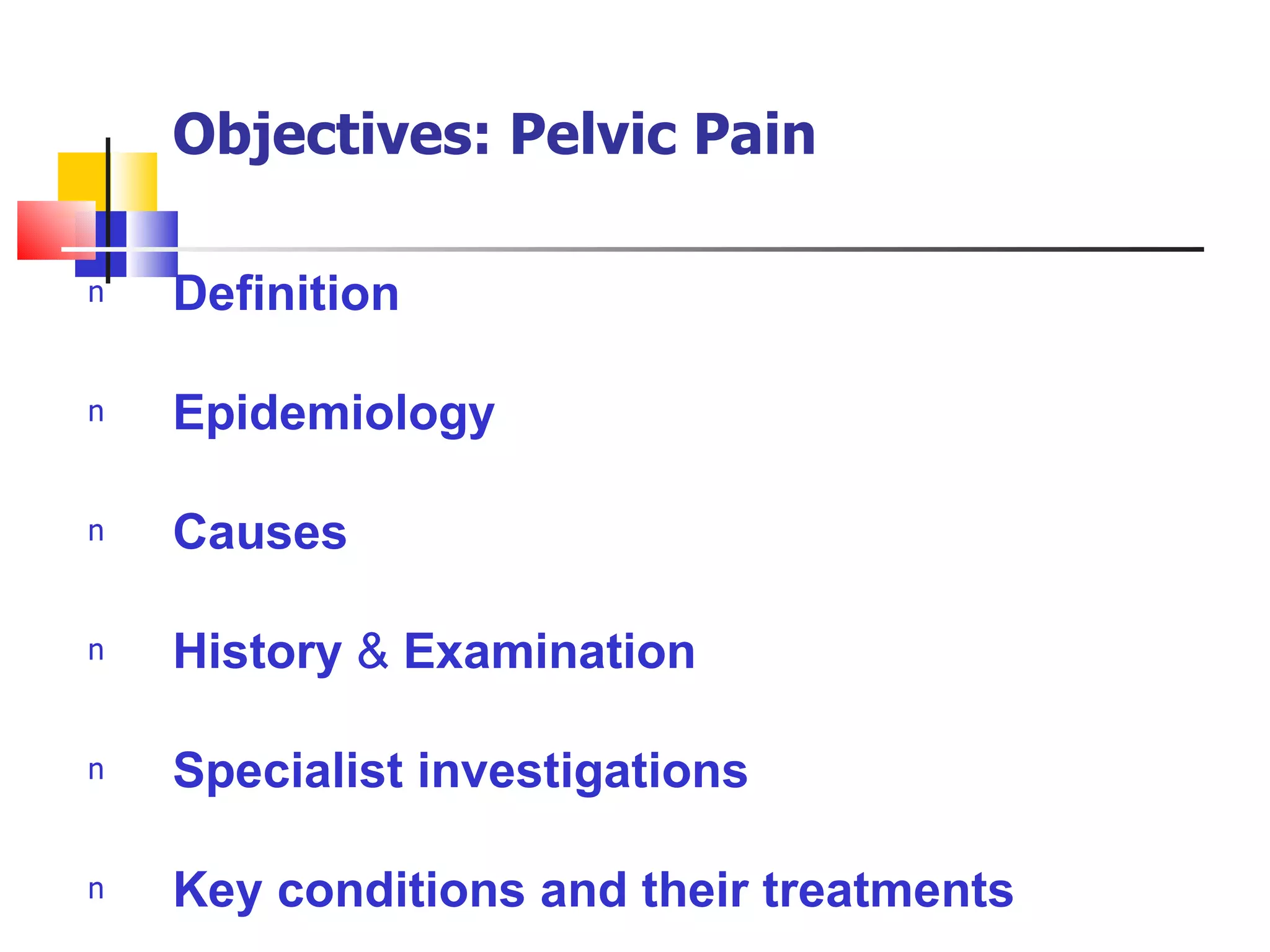 Chronic Pelvic Pain | PPT