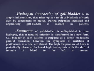 CHRONIC CHOLECYSTITIS AND ITS MANAGEMENT | PPTX