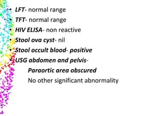 A Case of Chronic Diarrhoea | PPT
