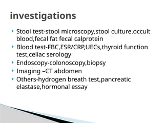 Comprehensive Overview of Chronic Diarrhea: Causes, Diagnosis, and ...