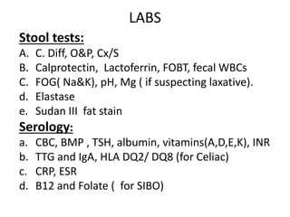 Chronic diarhea and malabsorption | PPT
