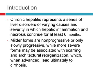Chronic hepatitis | PPTX