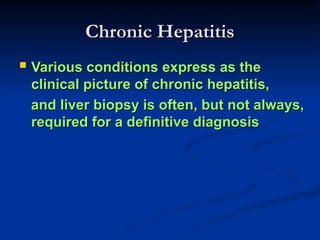 Chronic Hepatitis, pathological features | PPT