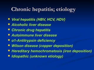Chronic Hepatitis, pathological features | PPT