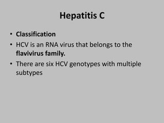 Hvc Classification Chronic hepatitis | PPTX