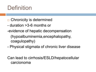 Chronic hepatits | PPTX