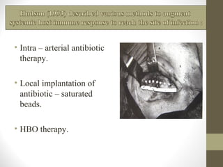 Chronic infections of jaws  