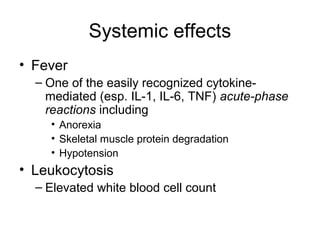 Systemic effects (cont’d)
– Bacterial infection (neutrophilia)
– Parasitic infection (eosinophilia)
– Viral infection (lym...