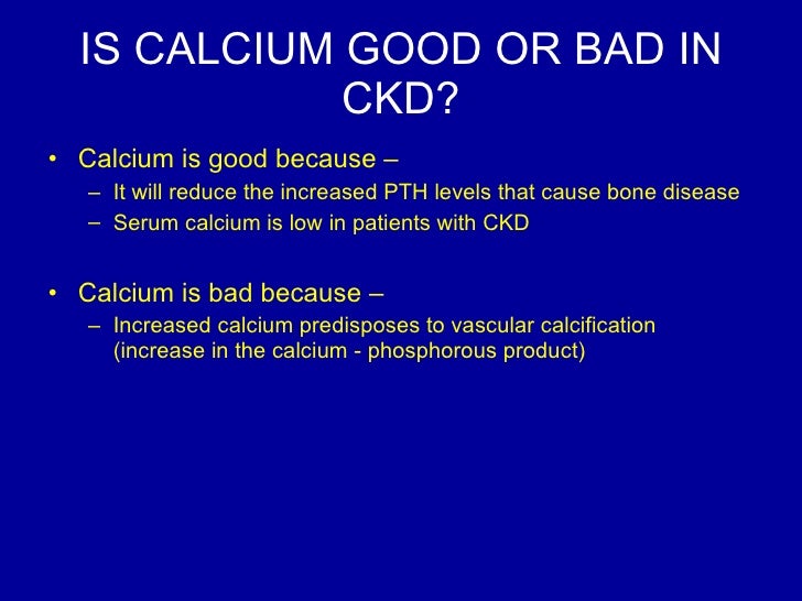is too much calcium bad for kidneys