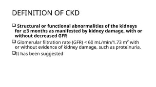 CHRONIC KIDNEY Disease for medical students | PPTX