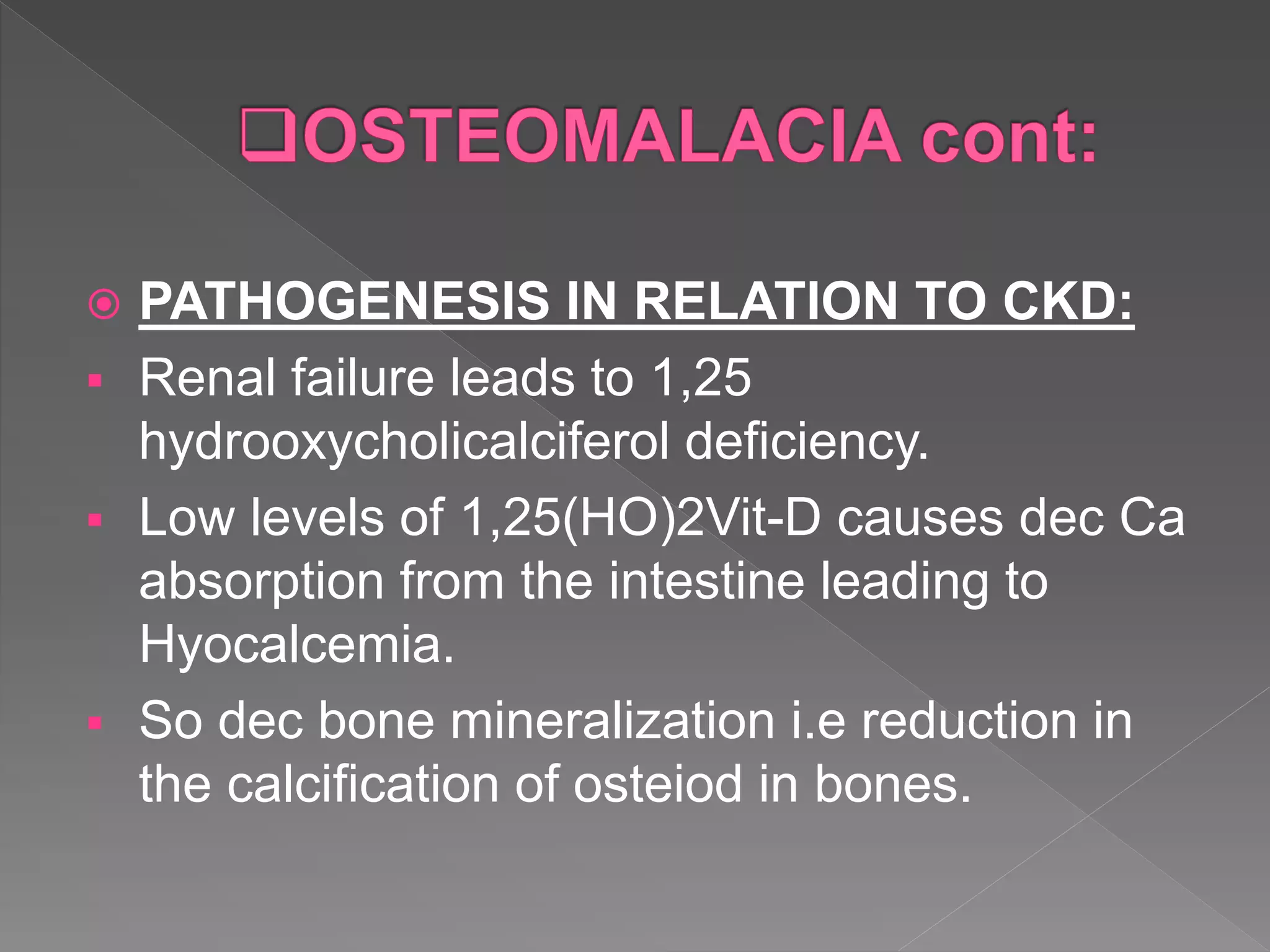 Chronic kidney disease associated mineral bone disorders | PPTX