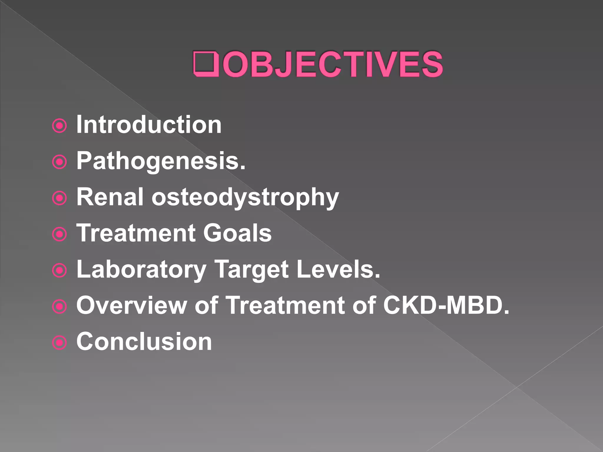 Chronic kidney disease associated mineral bone disorders | PPTX