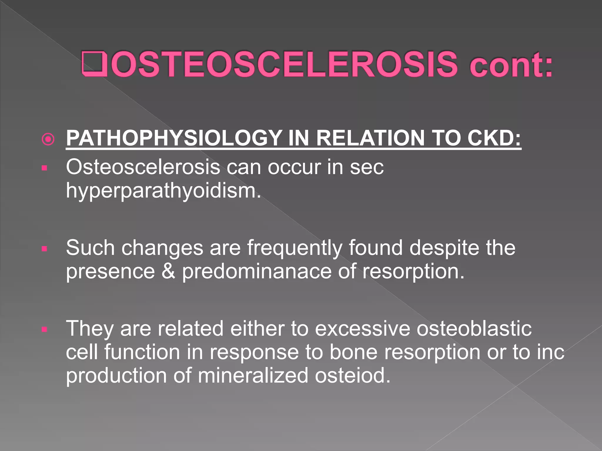 Chronic kidney disease associated mineral bone disorders | PPTX