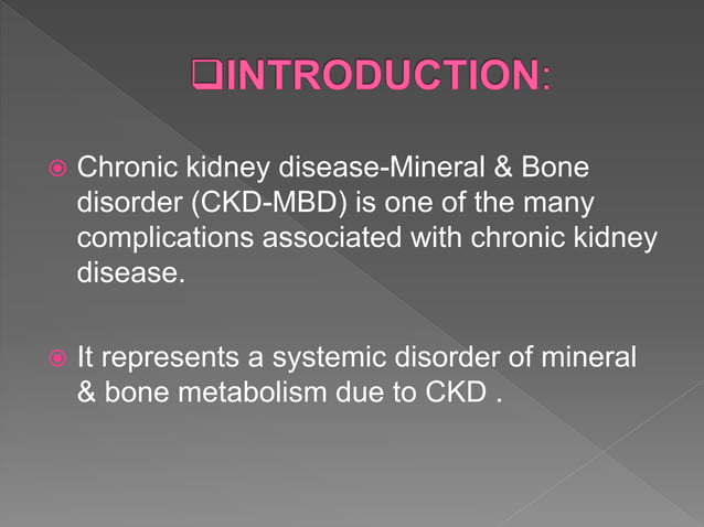 Chronic kidney disease associated mineral bone disorders | PPTX | Bone ...