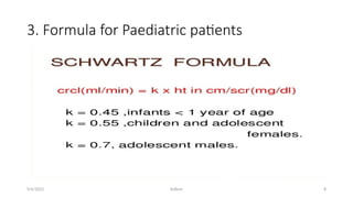Kollum 8
3. Formula for Paediatric patients
9/6/2022
 