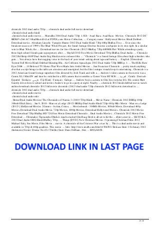 Chronicle 2012 dual audio hindi dubbed Chronicle 2012 dual audio hindi dubbed