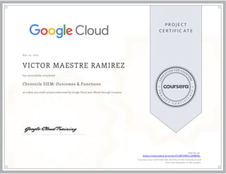 Chronicle Siem Outcomes Functions Google Certificate Pdf