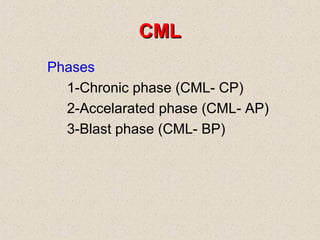 Chronic leukemias csbrp | PPT